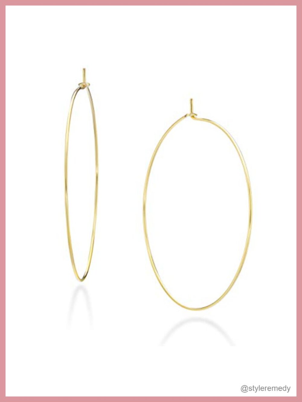 Super Thin Threader Wire Hoop Earrings Sterling Silver 18K Gold Plated
